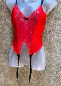 892 SEXY RED CORSET