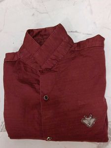 Burgundy Casual Shirt