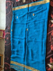 Elegant Blue Saree