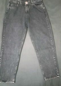 Acid Wash Straight Leg Jeans