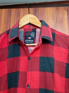 Zemok Brand Red Shirt For Men