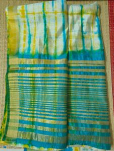Gorgeous Tie-Dye Blue Saree