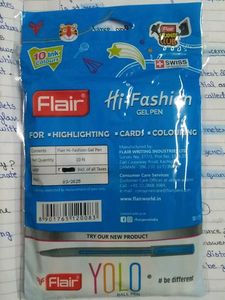 Flair Hi-Fashion Gel Pens - 10 Colors!