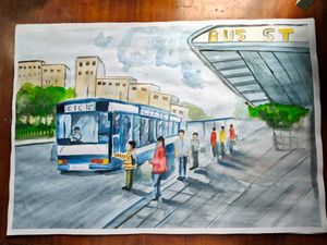 Water Colour Penting Student Pratical