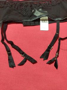 Intimissimi Black Lace Garter Belt (One Size)