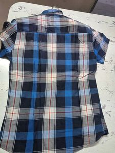 Blue Plaid Casual Shirt