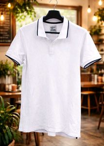 White Polo and Oversized TSHIRT Combo