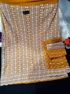 Georgette Chicken Work Material