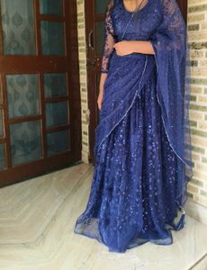 Elegant Blue lehanga