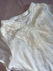 White Minimal Elegant Top