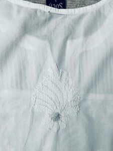 SOCH - White Embroidered Kurta