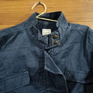 Blue Crop Jacket