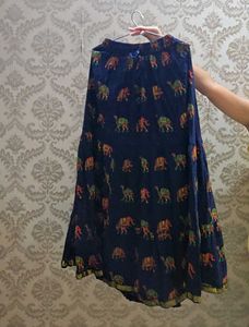 Elephant Print Skirt (New)