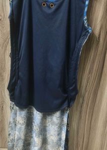 Partywear Fancy Blue Midi Dress Women