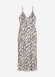 Snakeskin Print Slip Dress