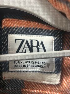 Zara Plaid Flannel Overshirt