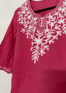 Pink Short Kurti