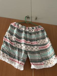 Multi colored beach shorts