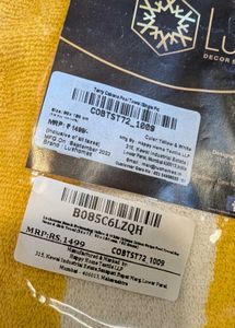 New yellow stripe towel