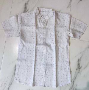 White Polka Dot Shirt