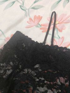 Black Lace top / Mini Dress