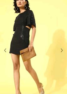 Sparkly Black Mini Dress