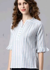 Blue Stiped Top