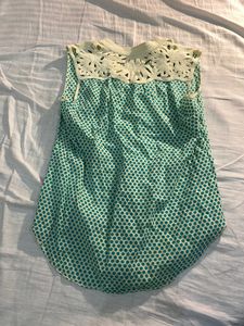 pure cotton sleeveless top