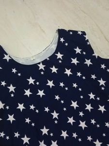 A Blue Tunic Top
