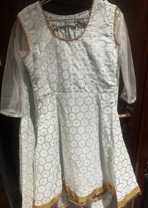 Party Wear Pastel Blue Gharara Set With Dupatta