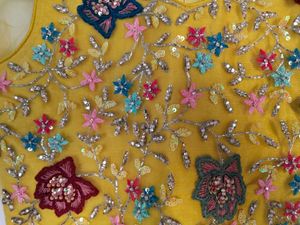 Choli Suit Hand Work &amp; Diomand With Embrodary