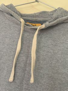 Grey Cropped Hoodie