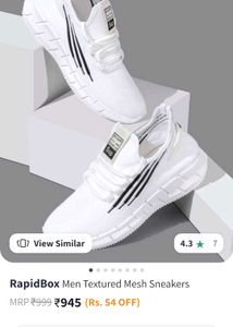 RapidBox CoolCraze Sneakers White Size 9 - Used"