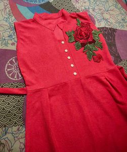 Pretty Cut Sleeves Party Wear Dress
