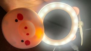 LED And Fan Portable  With Cable Charging