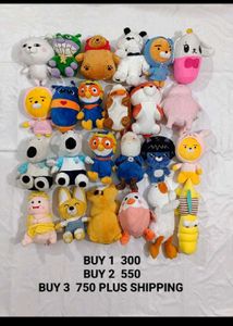 Assorted Plush Toy Bundle