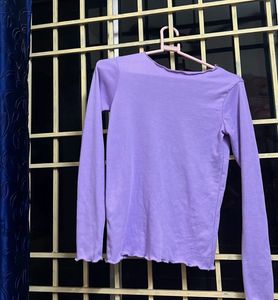 Lavender Ripped Top