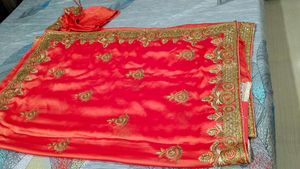 Heavy Beautiful Sari With Blouse