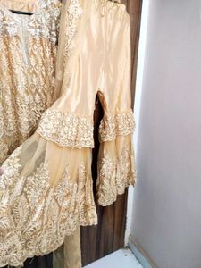 full work dress with double flared Bottom and wor