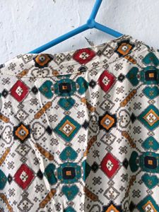 Patterned Ethnic Dress