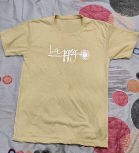 "Happy" printed t-shirt
