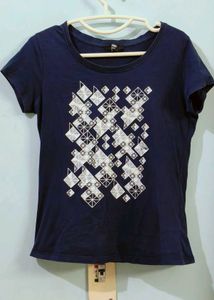 Navy Blue Graphic Tee