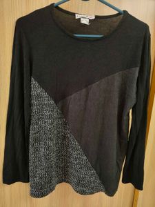 Stylish Patchwork Long Sleeve Top