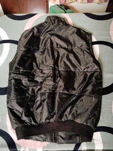 Mens Black Winter Jacket Half Sleeve