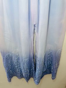 Viral Blue Chickenkari Kurta Set