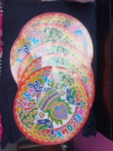 Welcome Wall Sticker Rangoli  Pack Of 5 Large