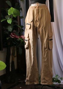 Beige Cargo Pants