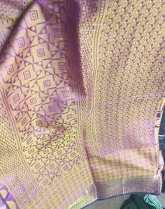 Elegant Purple & Gold Saree