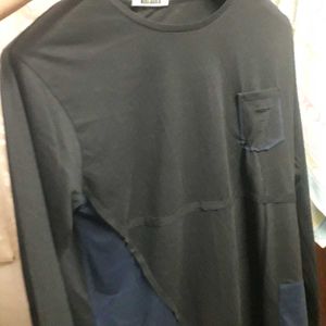 Stylish Two-Tone Long Sleeve Top