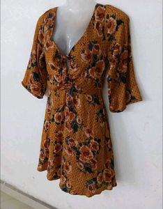 Floral Print Mini Dress